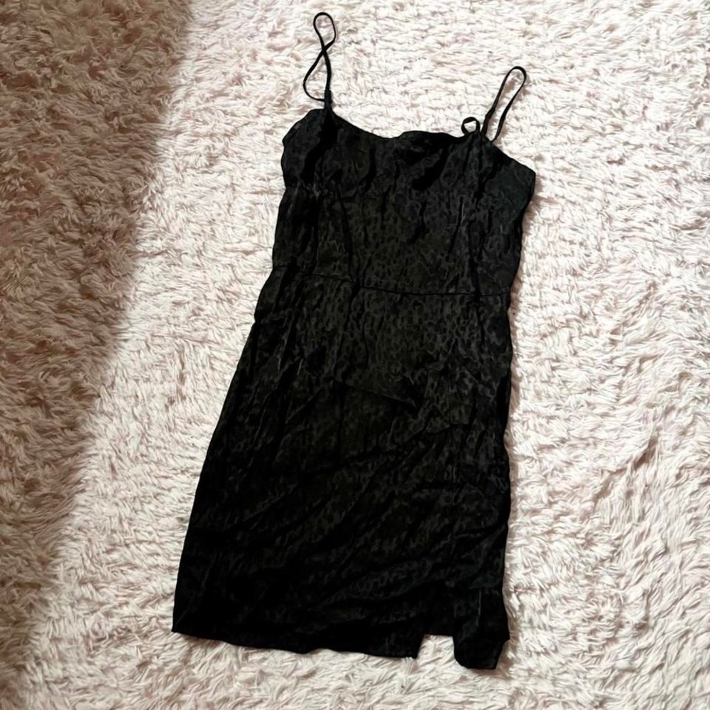 Monochrome Minimalist Gothic‎ Y2K Jersey Shore Mini Dress Womens M Trashy Chic